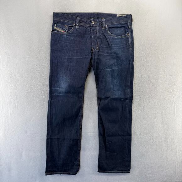 Diesel Other - Diesel Jeans men's 36 Fits 37x31 Blue Larkee Straight Faded Regular Vintage y2k